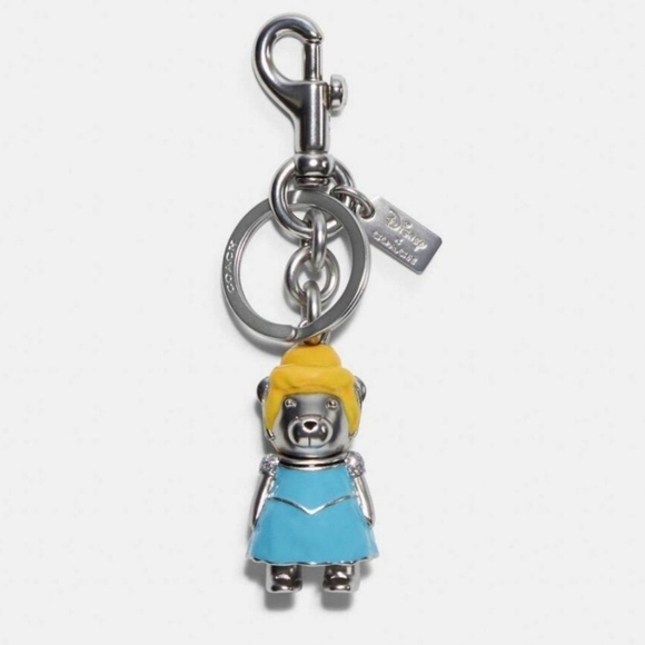 Coach Disney Cinderella Bear Keychain bag charm - Picture 6 of 6